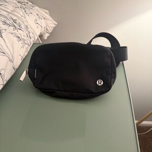 lululemon athletica Black Belt Bag with Logo